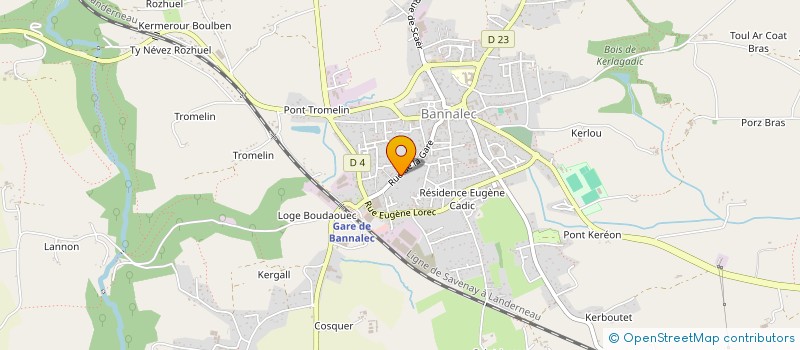 localisation de l'entreprise JSL BOX29  BANNALEC