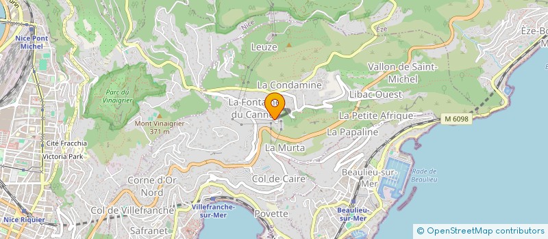 localisation de l'entreprise JSL CAROUBIERS à VILLEFRANCHE-SUR-MER