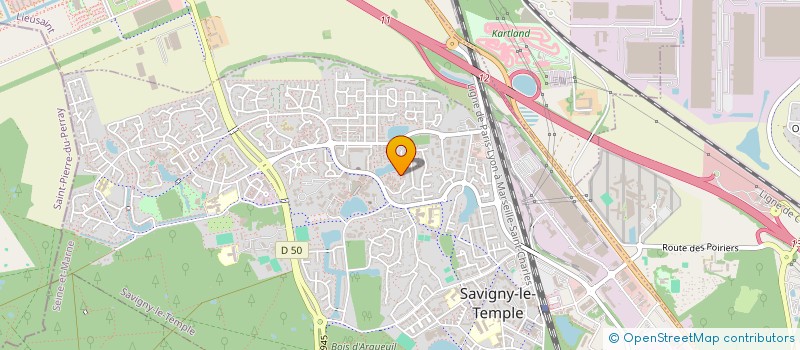 localisation de l'entreprise JSM ETUDES  SAVIGNY-LE-TEMPLE