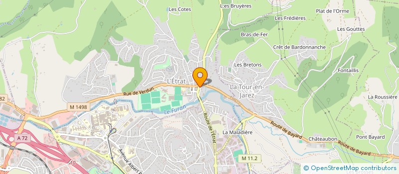 localisation de l'entreprise JSM PROMOTION à ANDREZIEUX-BOUTHEON
