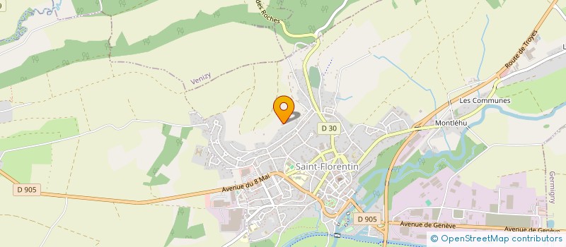 localisation de l'entreprise JSN  SAINT-FLORENTIN