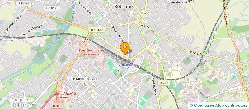 localisation de l'entreprise JSNM IMMO  BETHUNE