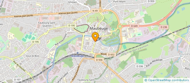 localisation de l'entreprise JSO IMMOBILIER  MAUBEUGE