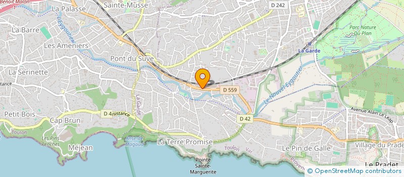 localisation de l'entreprise JSP à LA GARDE