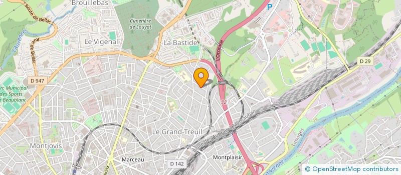 localisation de l'entreprise JSP à LIMOGES