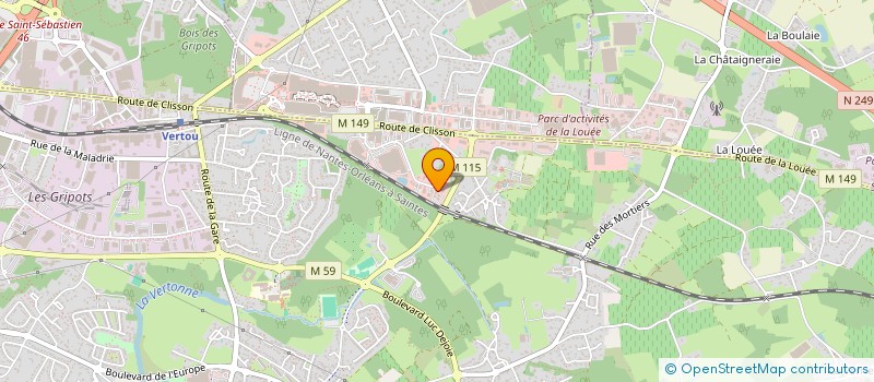 localisation de l'entreprise JSP  VERTOU