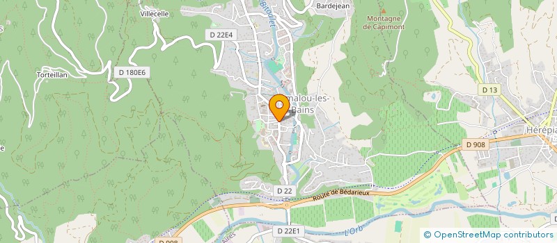 localisation de l'entreprise JSP  LAMALOU-LES-BAINS