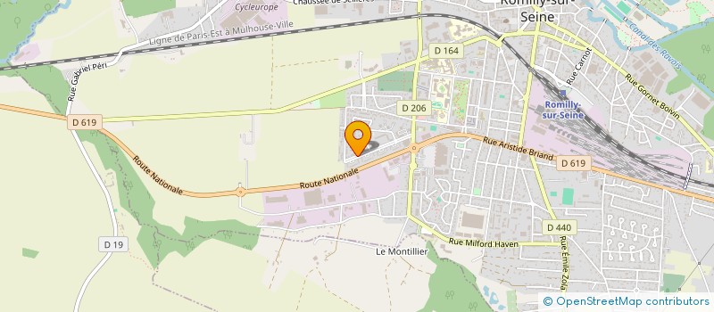 localisation de l'entreprise JSP ENVIRONNEMENT à ROMILLY-SUR-SEINE