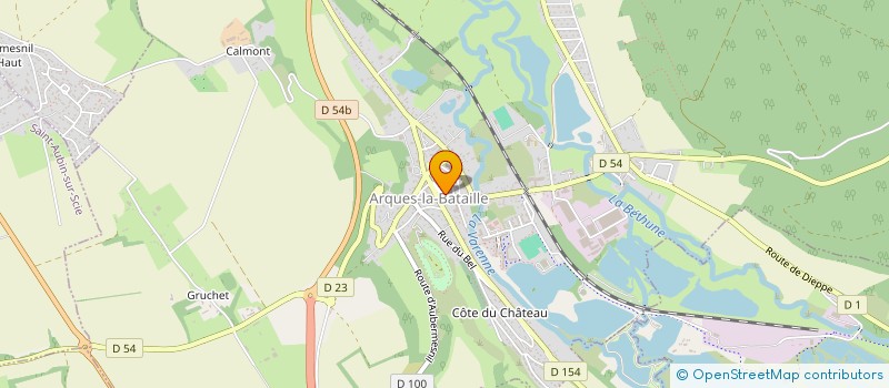 localisation de l'entreprise JSP VALLEE DE L'ARQUES  ARQUES-LA-BATAILLE