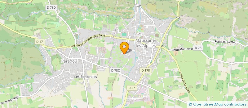 localisation de l'entreprise JSR  MAUSSANE-LES-ALPILLES