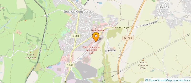 localisation de l'entreprise JSR SEBAZAC à SEBAZAC-CONCOURES