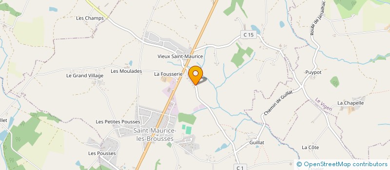 localisation de l'entreprise JSRP DISTRI à SAINT-MAURICE-LES-BROUSSES