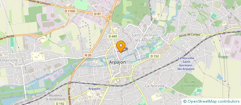localisation de l'entreprise JST TRANSPORT à ARPAJON