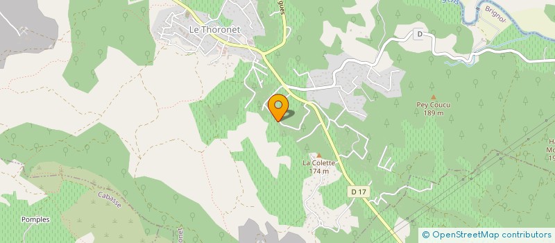 localisation de l'entreprise JSTV MACONNERIE  LE THORONET