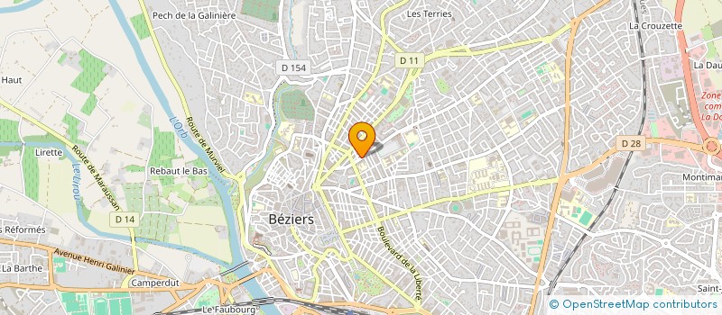 localisation de l'entreprise JSV CLIMATISATION à BEZIERS