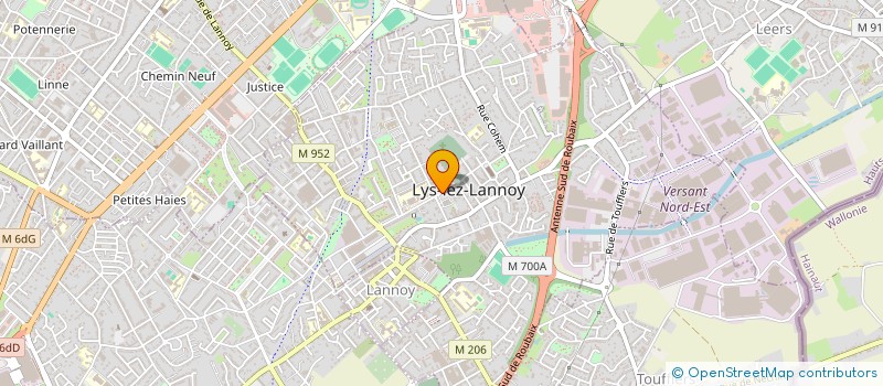 localisation de l'entreprise JSVB PROGRES  LYS-LEZ-LANNOY