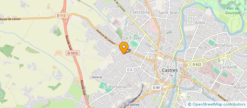 localisation de l'entreprise JT  CASTRES