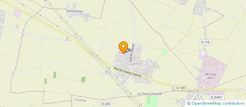 localisation de l'entreprise JT AUTO  CLAVETTE