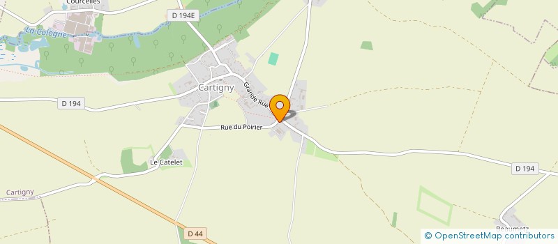 localisation de l'entreprise JT CHARPENTE  CARTIGNY