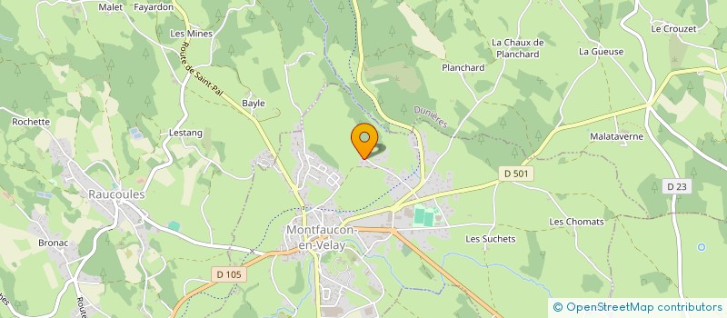 localisation de l'entreprise JT EXPRESS à MONTFAUCON-EN-VELAY