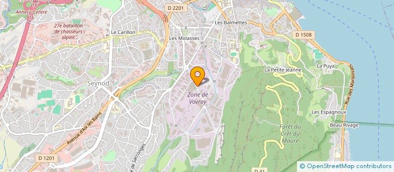 localisation de l'entreprise JT INVEST à ANNECY