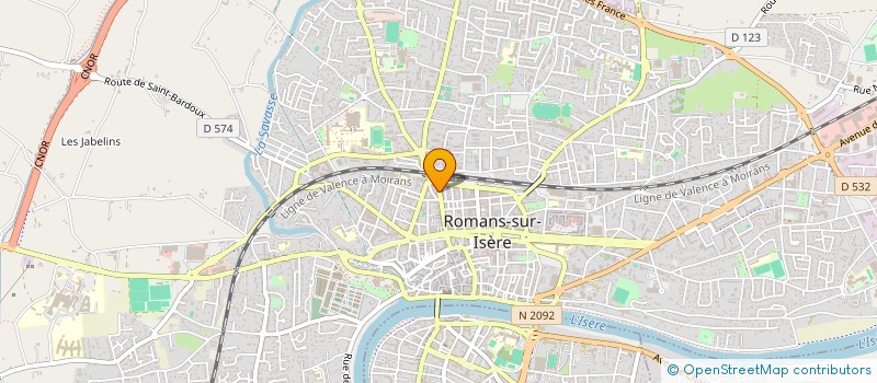 localisation de l'entreprise JT INVEST  ROMANS-SUR-ISERE