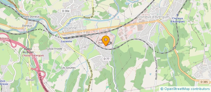 localisation de l'entreprise JT INVESTISSEMENT  CHAZAY-D'AZERGUES