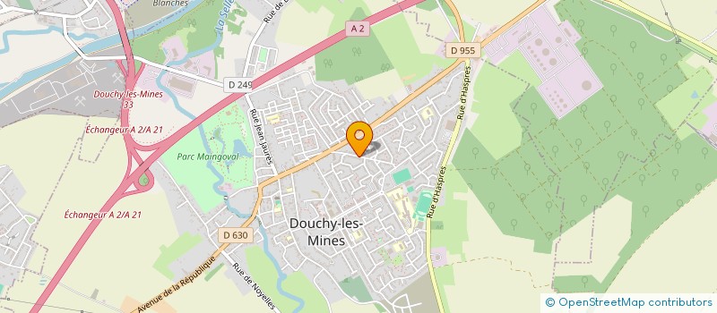 localisation de l'entreprise JT LOGIS à DOUCHY-LES-MINES