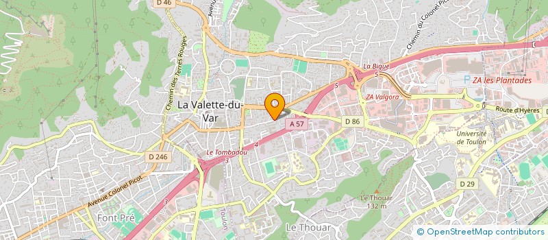 localisation de l'entreprise JT MARKET à LA VALETTE-DU-VAR