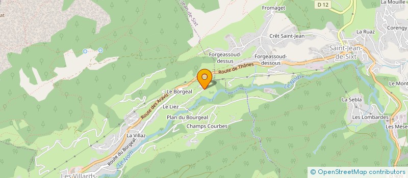 localisation de l'entreprise JT MENUISERIE à LES VILLARDS-SUR-THONES