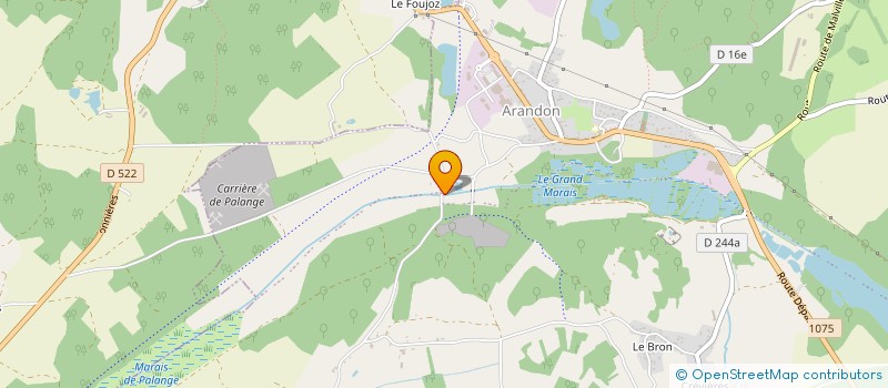 localisation de l'entreprise JT RESTAURATION  ARANDON-PASSINS