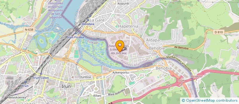 localisation de l'entreprise JT2D à HENDAYE
