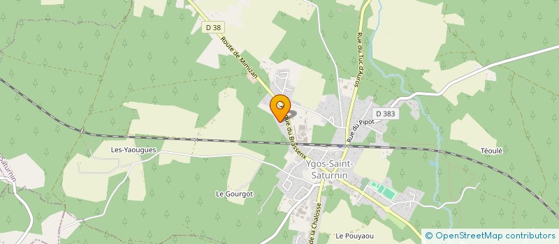 localisation de l'entreprise JT2M  YGOS-SAINT-SATURNIN