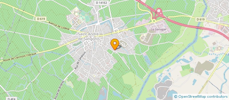 localisation de l'entreprise JT2M  SAINT-ANDRE-DE-SANGONIS