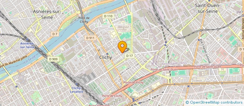 localisation de l'entreprise JTA 88 à CLICHY