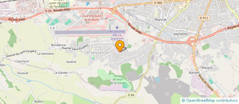 localisation de l'entreprise JTA  LE SEQUESTRE