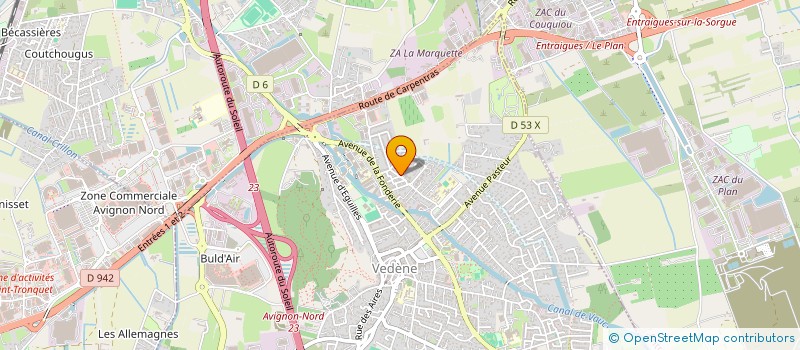 localisation de l'entreprise JTB BATIMENT à VEDENE