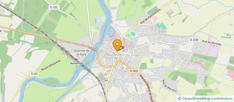 localisation de l'entreprise JTB INVEST  AUXONNE