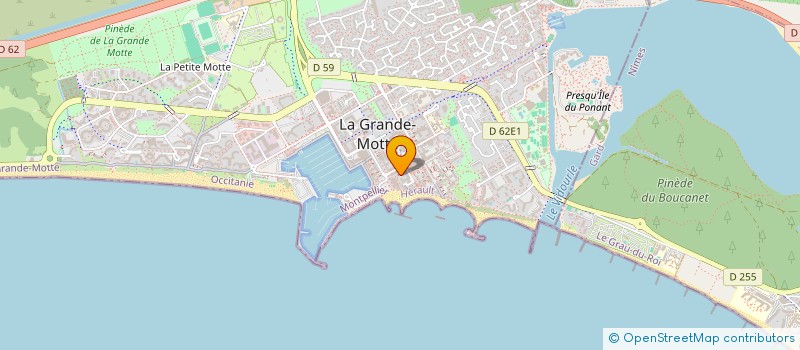 localisation de l'entreprise JTB LITTORAL  LA GRANDE-MOTTE