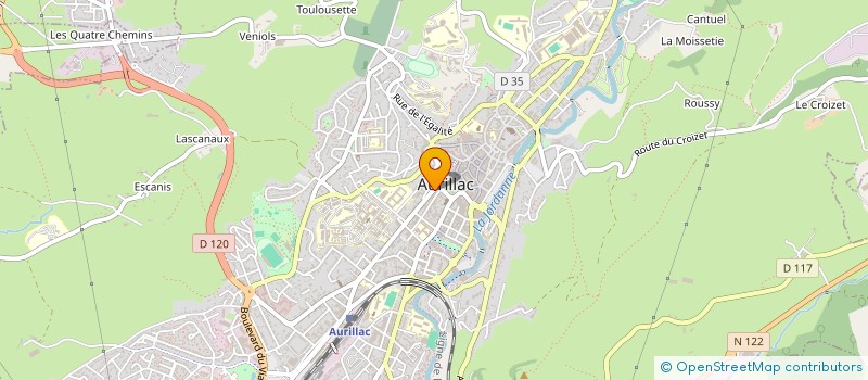 localisation de l'entreprise JTC à AURILLAC