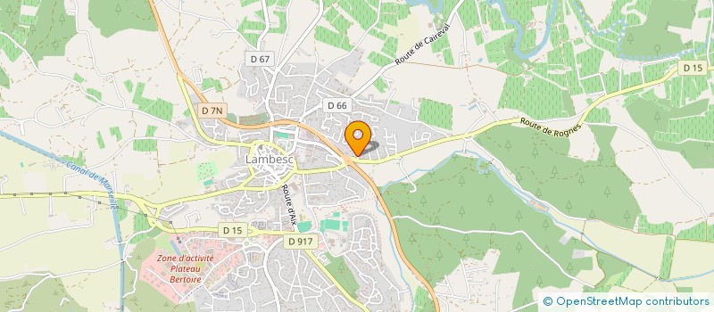 localisation de l'entreprise JTC TRAVAUX  LAMBESC