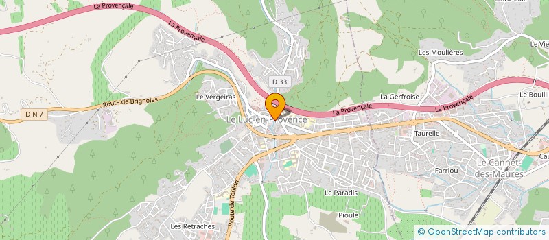 localisation de l'entreprise JTE à LE LUC