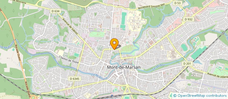 localisation de l'entreprise JTEA 40 à MONT-DE-MARSAN