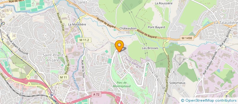 localisation de l'entreprise JTEC à SAINT-ETIENNE