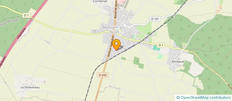 localisation de l'entreprise JTECH EVENEMENT  BEAUVOIR-SUR-NIORT