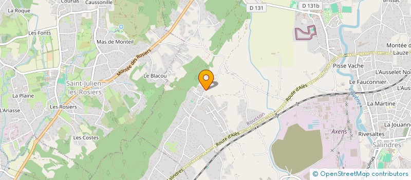 localisation de l'entreprise JTELEC30  ROUSSON