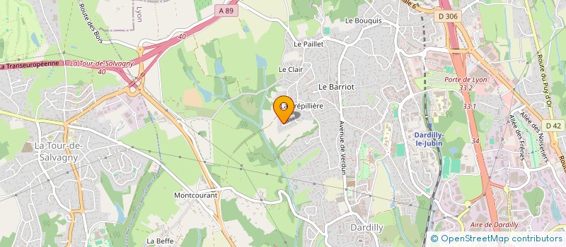 localisation de l'entreprise JTEM  DARDILLY