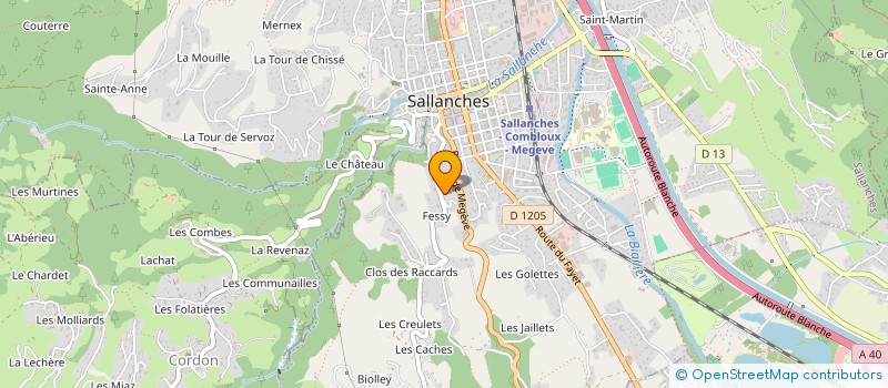 localisation de l'entreprise JTEM CRISTOVAO à SALLANCHES