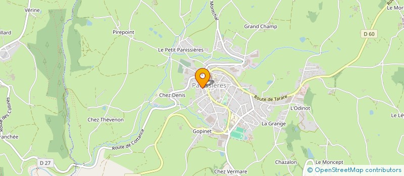 localisation de l'entreprise JTG  PANISSIERES