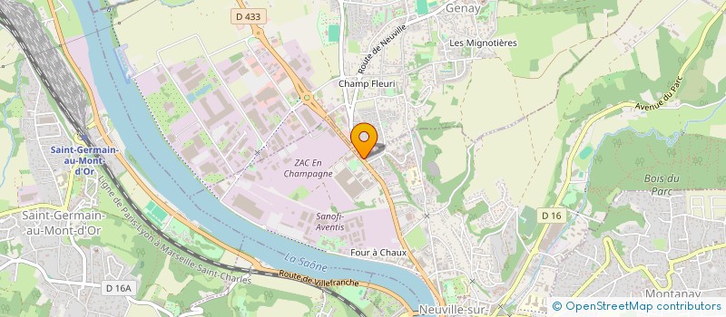 localisation de l'entreprise JTG IMMO  NEUVILLE-SUR-SAONE